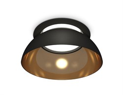 Ambrella Комплект встраиваемого светильника XC8051101 SBK/PYG/CL черный песок/золото желтое полированное/прозрачный GX53 (C8051, N8145) XC8051101 - фото 114189