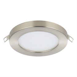 Eglo 900933 Встраиваемый светильник FUEVA FLEX, 5,5W (LED), 3000K, 650lm, Ø117, H2, алюминий, матовый ник 900933 - фото 114300