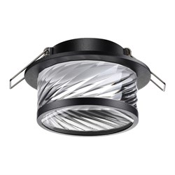 Novotech 370918 SPOT NT22 черный Светильник встраиваемый IP20 GU10 9W 220V GEM 370918 - фото 114395