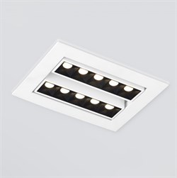 Elektrostandard 9923 LED / Светильник встраиваемый 9923 LED 20W 4200K белый/черный a052482 - фото 114476