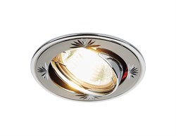 Ambrella Встраиваемый точечный светильник 104A CF GU/CH черный/хром MR16 104A CF GU/CH - фото 114485