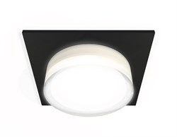 Ambrella Комплект встраиваемого светильника c акрилом XC7632043 SBK/FR/CL черный песок/белый матовый/прозрачный MR16 GU5.3 (C7632, N7160) XC7632043 - фото 114641