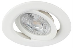 Светильник светодиодный встраиваемый ЭРА KL LED 25A-5 3K WH круглый поворотный белый 5Вт 3000К Б0068128 - фото 114955