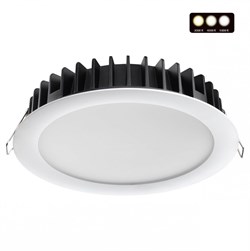 Novotech 358955 SPOT NT22 белый Встраиваемый светодиодный светильник с переключателем цветовой температуры IP20 LED 3000К\4000К\6000К 20W 220V LANTE 358955 - фото 114961