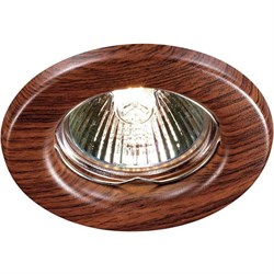 Novotech 369714 NT12 271 красное дерево Встраиваемый НП светильник IP20 GX5.3 50W 12V WOOD 369714 - фото 115064