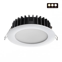 Novotech 358952 SPOT NT22 белый Встраиваемый светодиодный светильник с переключателем цветовой температуры IP20 LED 3000К\4000К\6000К 15W 220V LANTE 358952 - фото 115098