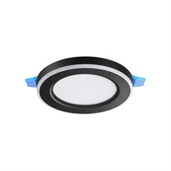 Novotech 359019 SPOT NT23 черный Светильник встраиваемый светодиодный (три сценария работы) IP20 LED 3000К 6W+3W 100-265V 630Лм SPAN 359019 - фото 115127
