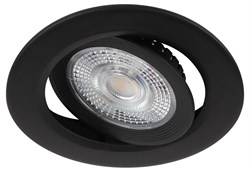 Светильник светодиодный встраиваемый ЭРА KL LED 25A-5 4K BK круглый поворотный черный 5Вт 4000К Б0068180 - фото 115129