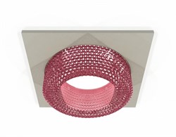 Ambrella Комплект встраиваемого светильника XC7633022 SGR/PI серый песок/розовый MR16 GU5.3 (C7633, N7193) XC7633022 - фото 115332