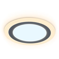 Ambrella Встраиваемый cветодиодный светильник с подсветкой DCR379 18W+6W 6400K/3000K 85-265V D245*28 DCR379 - фото 115337