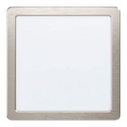 Eglo 99169 Светодиодный встраиваемый светильник FUEVA 5, 16,5W (LED), 216х216, ET26, 1800lm, 3000K, сталь, никель 99169 - фото 115441