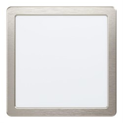 Eglo 99185 Светодиодный встраиваемый светильник FUEVA 5, 16,5W (LED), 216х216, ET26, 2000lm, 4000K, сталь, никель 99185 - фото 115485