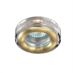 Novotech 369881 NT14 290 матовое золото Встраиваемый светильник IP54 GX5.3 50W 12V AQUA 369881 - фото 115505