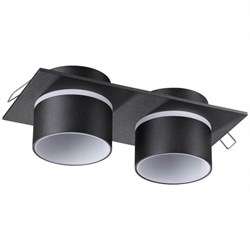 Novotech 370719 SPOT NT21 000 черный Светильник встраиваемый IP20 GU10 9W 235V LIRIO 370719 - фото 115531