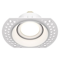 Maytoni Встраиваемый светильник Dot GU10 1x50Вт Белый DL042-01-RD-W DL042-01-RD-W - фото 115775