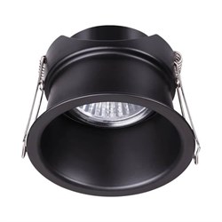 Novotech 370445 NT19 130 черный Встраиваемый светильник IP20 GU10 50W 220V BUTT 370445 - фото 115845