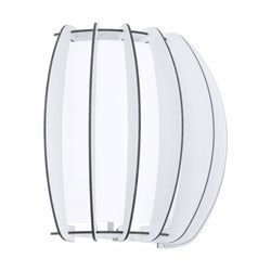 Eglo Бра STELLATO 2, 1х60W (E27), L285, H250, сталь, белый/дерево, стекло, белый 95609 - фото 116192