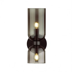 Odeon Light Бра с выключателем E14 2*60W ORINOCO MIDCENT ODL21 291 черный/дымчатый 4804/2W - фото 116370