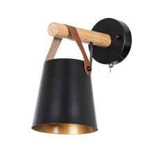 Arte Lamp A7032AP-1BK THOMAS Бра металл/дерево/кожа A7032AP-1BK - фото 117076