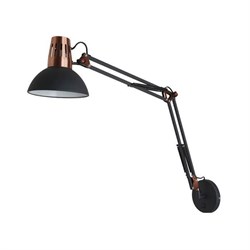 Odeon Light 3318/1W ODL17 120 черный, медный Бра-трансформорматор с выключателем E27 60W 220V KAPAL 3318/1W - фото 117133