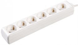 IEK Удлинитель У06 6 мест 2Р+PЕ/3метра 3х1мм2 16А/250 WYP10-16-06-03-Z-N - фото 118124