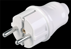 IEK ВПп10-01-Ст Вилка разборная прямая с з/к 16А белая EVP10-16-01-K01 - фото 118140