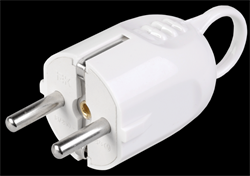 IEK ВПу12-01-Ст Вилка разборная угловая с з/к с кольцом 16А белая EVP12-16-01-K01 - фото 118161