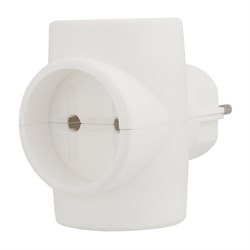 Евротройник электрический без заземления 220В, 6A-10A Индивидуальный пакет Rexant 11-1068 - фото 118163