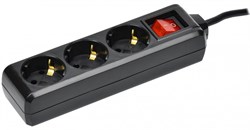 IEK Удлинитель У03К 3 места с/з 3м 3х1мм2 16А 250В чер. WYP10-16-03-03-ZK-K02 - фото 118246