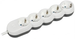 IEK UNO Удлинитель У05 5 мест 2P+PE/1,5м 3х1,5мм2 16А/250В UNO WYP53-16-05-D15-Z - фото 118275