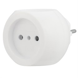 Тройник электрический "Шар" 220В, 6А белый Rexant 11-1063 - фото 118289