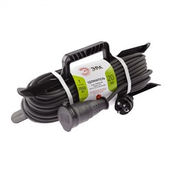 ЭРА Удлинитель силовой UFx-1e-3x1,5-20m-IP44(KG) на рамке с заземлением 1 розетка 20 м КГ 3х1,5мм2 Б0050868 - фото 118316