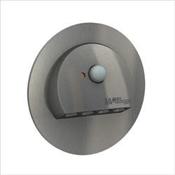 Zamel Светильник RUBI Сталь/Тепл.бел. в монт.коробку, 230V AC с датчиком движения 09-226-22 - фото 118526