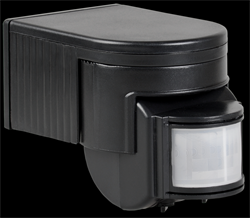 IEK Датчик движения ДД 012 черный, макс. нагрузка 1100Вт, угол обзора 180град., дальность 12м, IP44 LDD10-012-1100-002 - фото 118558