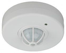 ЭРА MD 016 Датчик движения Датчик движения белый, максимальная нагрузка 1200Вт, угол обзора 360 градусов Б0043793 - фото 118618