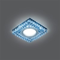 Светильник Gauss Backlight BL032 Квадрат. Черн.Кристал/Хром, Gu5.3, LED 4100K 1/40 - фото 11969