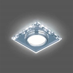 Светильник Gauss Backlight BL062 Квадрат. Кристалл/Хром, Gu5.3, LED 4100K 1/40 - фото 12023
