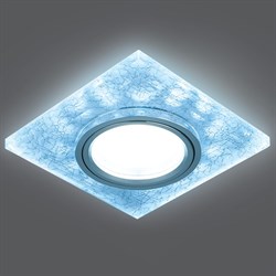 Светильник Gauss Backlight BL065 Квадрат. Белый/Серебро/Хром, Gu5.3, LED 4100K 1/40 - фото 12029