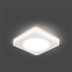 Светильник Gauss Backlight BL100 Квадрат. Белый, 5W, LED 3000K 1/60 - фото 12074