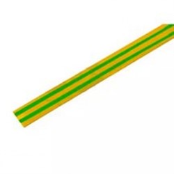 IEK Термоусадочная трубка ТТУ 1,5/0,75 желто-зеленая 1 м - фото 14251