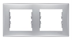 Sedna Алюминий Рамка 2-я горизонтальная - фото 16802