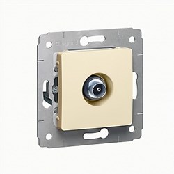 Legrand DIY Cariva Крем Розетка TV единственная 1.5 дБ, 0-2400 МГц - фото 22663