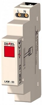 Zamel Сигнализатор световой красный 230VAC IP20 на DIN рейку - фото 24470
