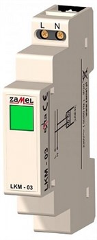 Zamel Сигнализатор световой зеленый 230VAC IP20 на DIN рейку - фото 24471