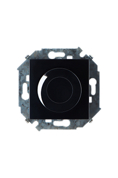 Simon 15 Черный Светорегулятор поворотно-нажимной, 500Вт, 230В, винт.заж. - фото 24544
