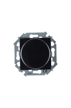 Simon 15 Черный Светорегулятор поворотно-нажимной, проходной, 500Вт 230В,винт. зажим - фото 24550