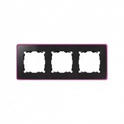 Simon 82 Detail Графит,неоново-розовое основание Рамка 3-ая - фото 24901