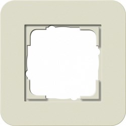 Gira серия E3 Песочный/белый глянцевый Рамка 1-ая - фото 26388