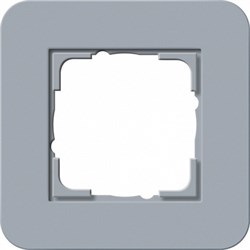 Gira серия E3 Серо-голубой/белый глянцевый Рамка 1-ая - фото 26417
