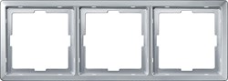 Рамка 3-ая (тройная), Schneider Electric, Серия MERTEN, Алюминий - фото 26575